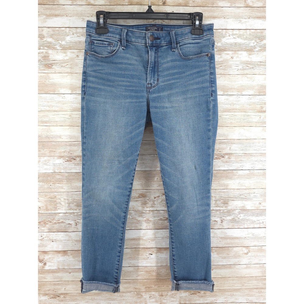 Abercrombie & Fitch Jeans Size 4/27S Harper Low Rise Ankle Light Wash
